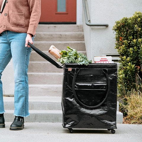 CleverMade Black Rolling Laundry Hauler | CleverMade In Lebanon