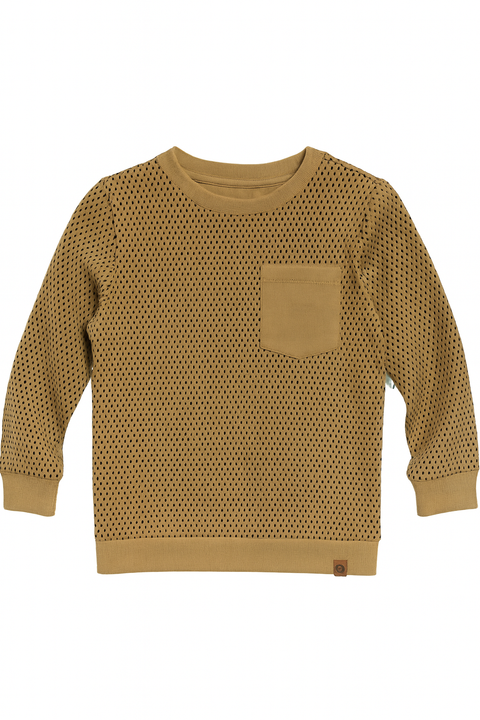 POMPdeLUX Boy's Acorn Print Holger Jersey Sweater |POMPdeLUX in Lebanon