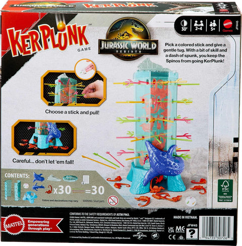 Mattel Games Kerplunk Jurassic World Rebirth Game|Mattel In Lebanon