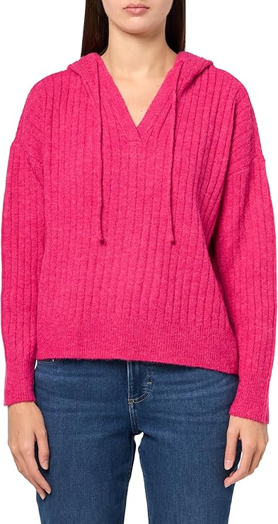 Lucky Brand Women's Fuchsia Ribbed Hoodie|Lucky Brand In Lebanon