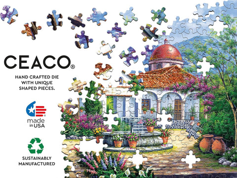 Ceaco Arturo Zarraga Hacienda with Patio 500 Piece Jigsaw Puzzle |Ceaco In Lebanon