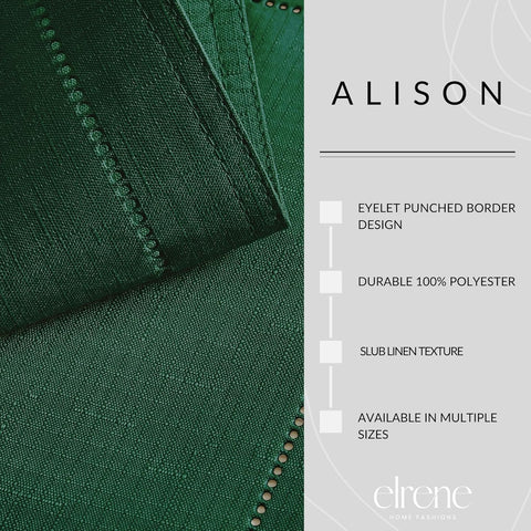 Elrene Home Fashions Alison Eyelet Border Design Wrinkle Tablecloth 60"x84"| Elrene In Lebanon