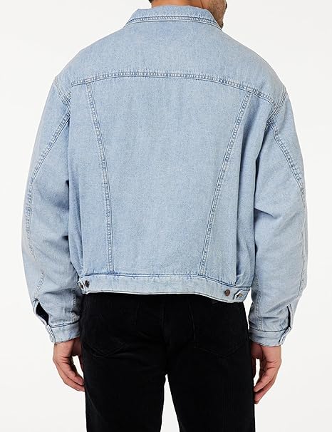 Wrangler Men's Blue Denim Puffer Jacket | Wrangler In Lebanon