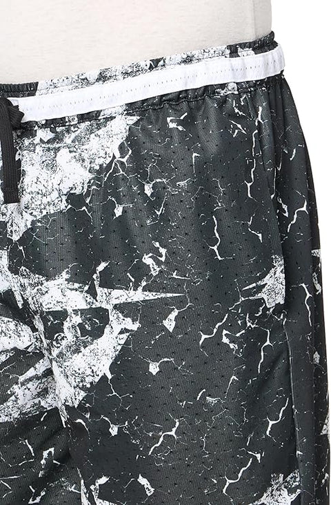 Reebok Men's Black & White All Over Print Short | Reebok In Lebanon