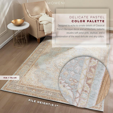 Isabella Multicolor Traditional Medallion Area Rug 160x220cm ("5'3x7'3") | Isabella In Lebanon