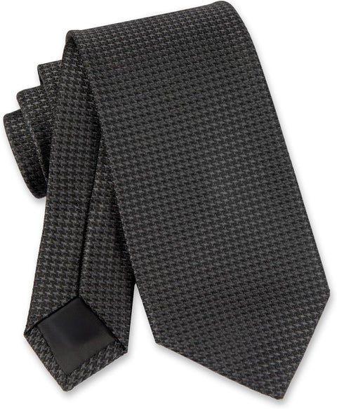 Calvin Klein Men's Charcoal Tonal Houndstooth Tie | Calvin Klein In Lebanon