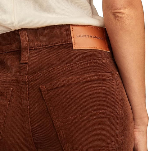 Lucky Brand  Women's Brown  high rise corduroy Stevie flare Pants| Lucky Brand  in Lebanon