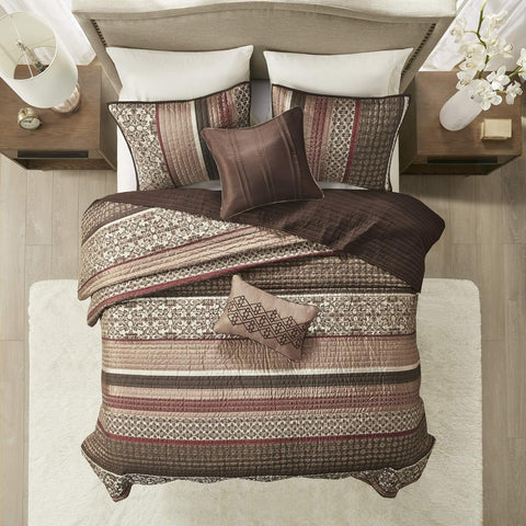 Madison Park Multicolor Princeton 5 Piece King Quilted Coverlet Set |Madison Park In Lebanon