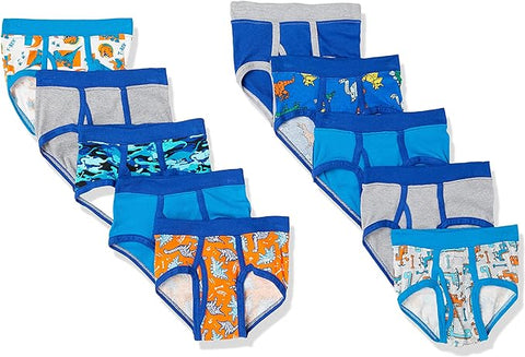 Hanes Boy's Multi-Blue Pack Of 10pcs Briefs | Hanes In Lebanon