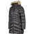 Marmot Women's Black Montreal Hooded Faux-Fur-Trim Coat