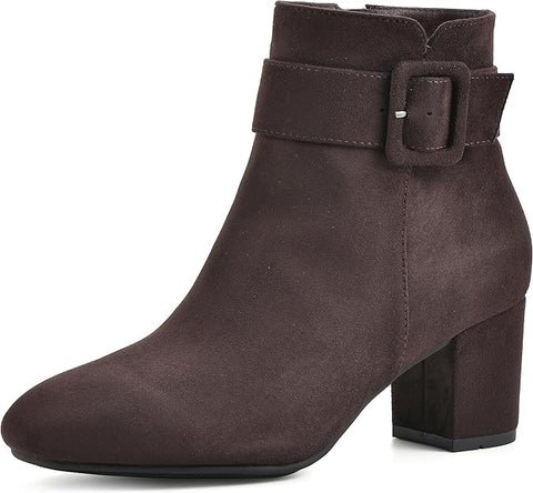 White Mountain Women's Brown Freckly Block Heeled Boot | White Mountain In Lebanon