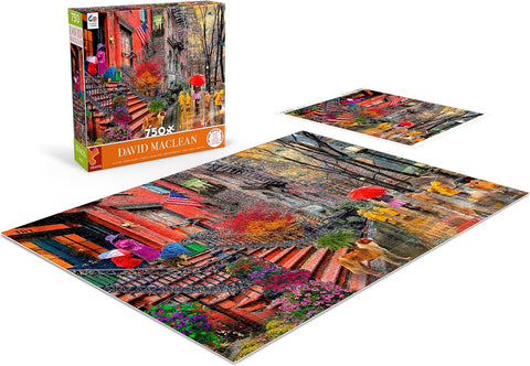 Ceaco David Maclean Rainy Day in New York 750 Piece Jigsaw Puzzle |Ceaco In Lebanon