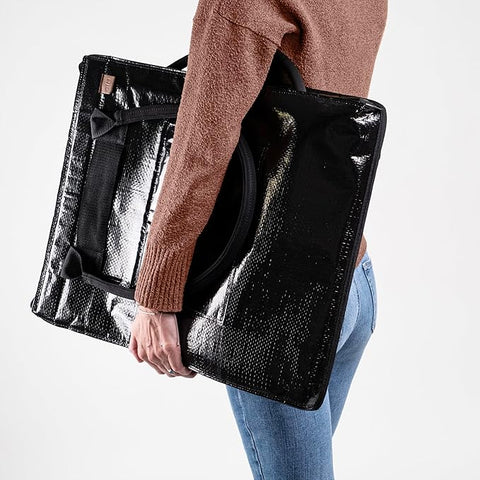 CleverMade Black Rolling Laundry Hauler | CleverMade In Lebanon