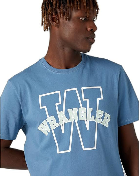 Wrangler Men's Blue Graphic Tee T-Shirt | Wrangler In Lebanon