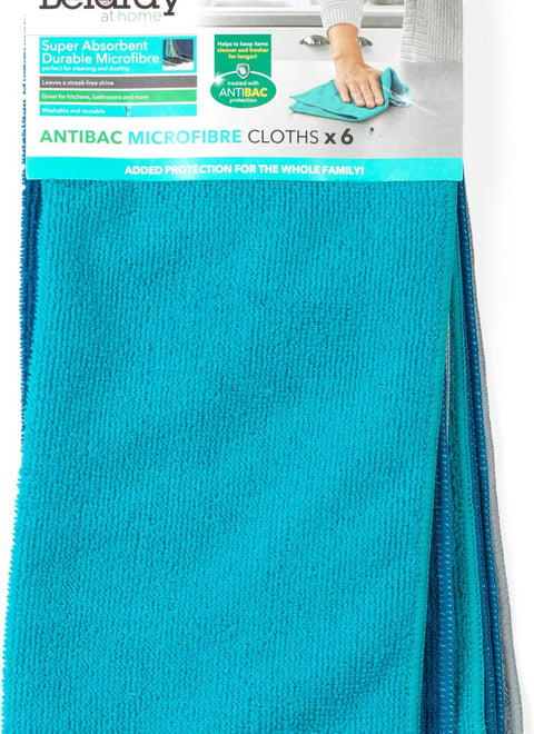 Beldray Anti bacteria Microfiber Cleaning Cloth 6pcs | Beldray In Lebanon