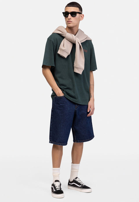 Redefined Rebel Men's Pine Green Boxy Fit Johny T-Shirt | Redefined Rebel In Lebanon