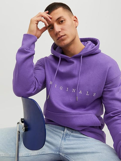 Jack & Jones Men's Purple Jorcopenhagen Sweat Hood Noos Hoodies | Jack & Jones In Lebanon