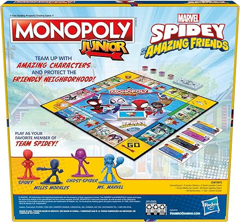 Hasbro Monopoly Junior Marvel Spidey and His Amazing Friends Edition Board Game | Hasbro In Lebanon