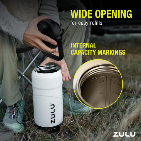 ZULU Goals Vacuum Insulated Large Capacity Stainless Steel Water Bottle  | ZULU In Lebanon