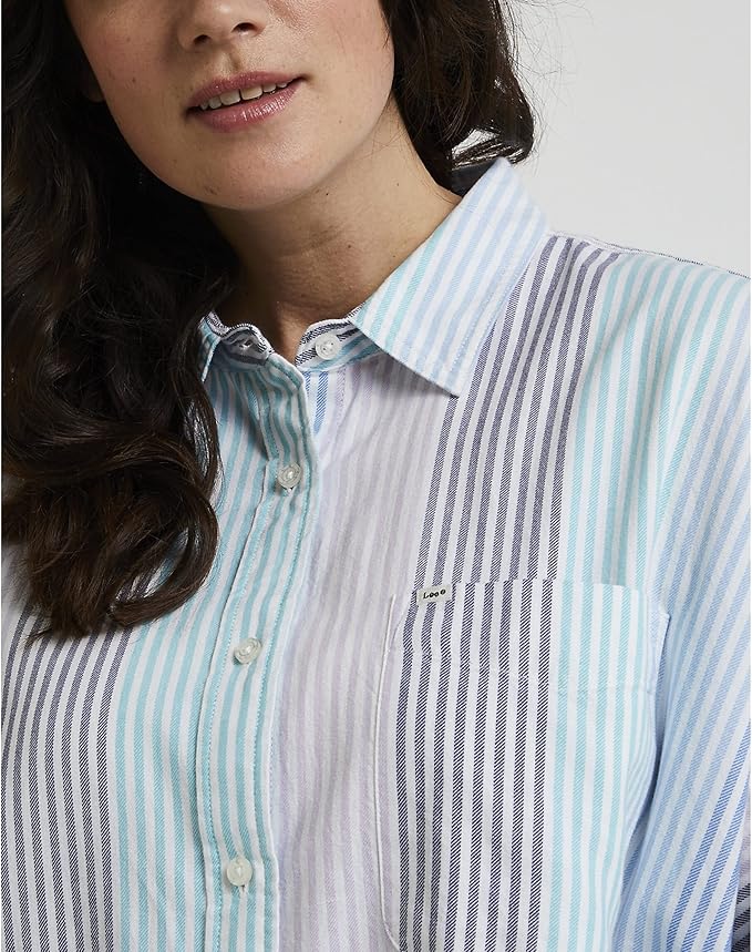 Lee Women's Multicolor Ferris Relaxed One Pocket Short Sleeve Shirt | Lee In Lebanon