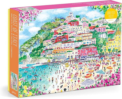 Galison Coast Of Italy 1000 Piece Michael Storrings Jigsaw Puzzle | Galison In Lebanon