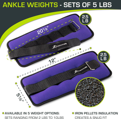 ProsourceFit Ankle Wrist Weights Set of 2, For Men And Women | ProsourceFit In Lebanon