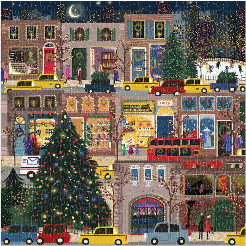 Galison Winter Lights Foil Puzzle 500 Pieces Holiday Jigsaw Puzzle | Galison In Lebanon