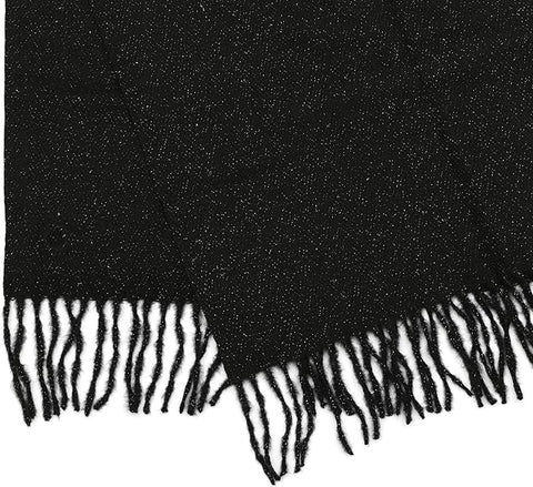 Michael Kors Women's Black Metallic Herringbone Wrap Scarf | Michael Kors in Lebanon