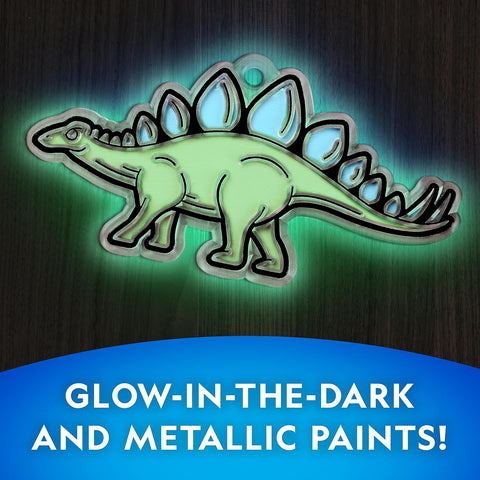 Blue Marble National Geographic Glow In The Dark Dinosaur Stained Glass Art Kit |Blue Marble In Lebanon