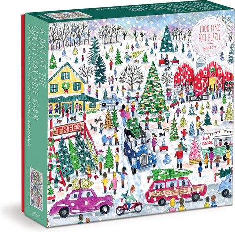 Galison Michael Storrings Christmas Tree Farm 1000 Piece Foil Puzzle|Galison In Lebanon