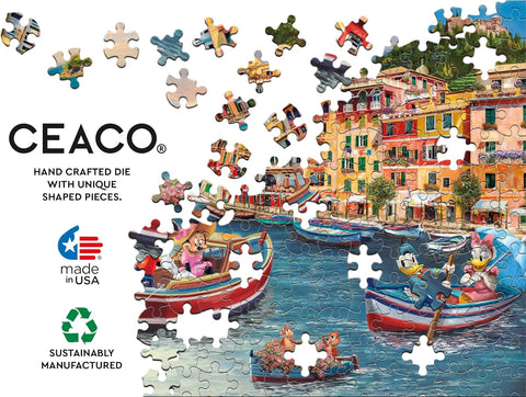 Ceaco Thomas Kinkade Disney Mickey & Minnie in Italy 1000 Piece Jigsaw Puzzle|Ceaco In Lebanon