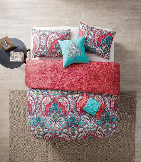 VCNY Home Multicolor Full/Queen 5-Piece Reversible Damask Lightweight Quilt Set | VCNY Home In Lebanon