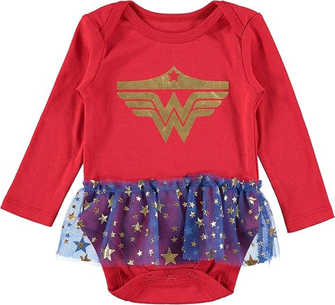 Happy Threads Girl's Red Bodysuit with Tutu Skirt and Detachable Cape|Happy Threads In Lebanon
