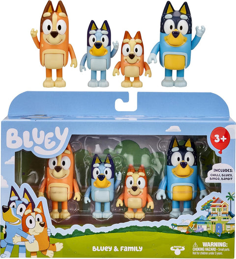 Moose Toys Bluey Family Pack of 4 Vinyl Figures | Moose Toys In Lebanon