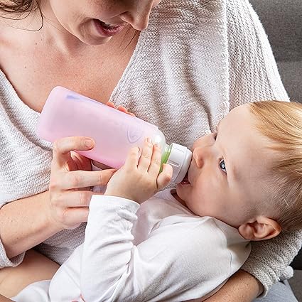 Dr. Brown's Pink Silicone Baby Bottle Sleeves 8 oz/250 mL | Dr. Brown's In Lebanon