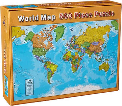 Hemispheres World Map Puzzle 500pcs | Hemispheres In Lebanon