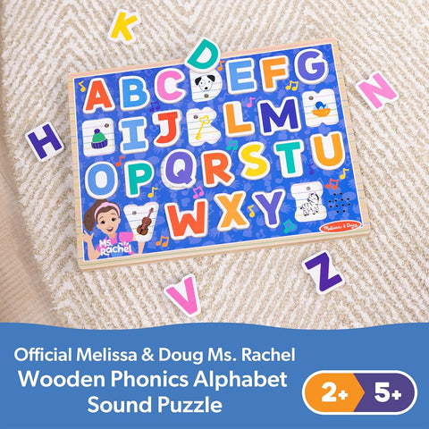 Melissa & Doug Ms. Rachel Wooden Phonics Alphabet Light-Activated Sound Effects Puzzle | Melissa & Doug In Lebanon