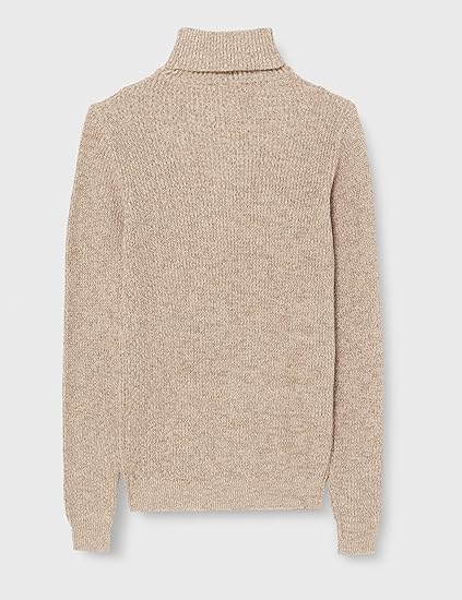 Rebel Men's Beige Rroliver Roll Neck Knit Blouse | Rebel In Lebanon