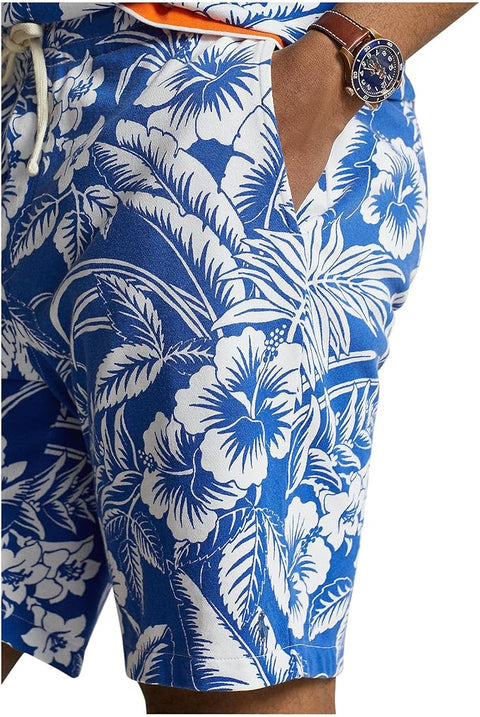 Polo Ralph Lauren Men's White & Blue Floral Spa Terry Shorts | Polo Ralph Lauren In Lebanon