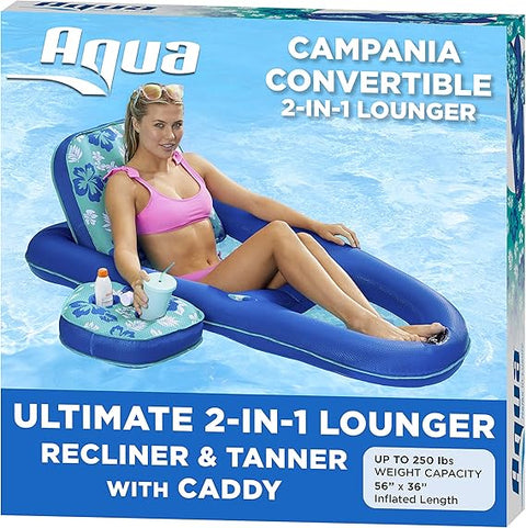 Aqua Campania Ultimate 2-in-1 Pool Float Lounge Pool Floats |Aqua In Lebanon