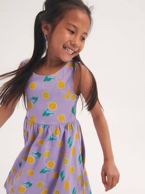 Reserved Girl's Purple Knitted Fruit Dress | Reserved In Lebanon