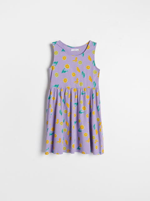 Reserved Girl's Purple Knitted Fruit Dress | Reserved In Lebanon