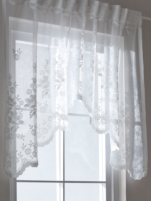 Sinsay White Floral Pattern Curtain  160 cm x 100 cm | Sinsay in Lebanon