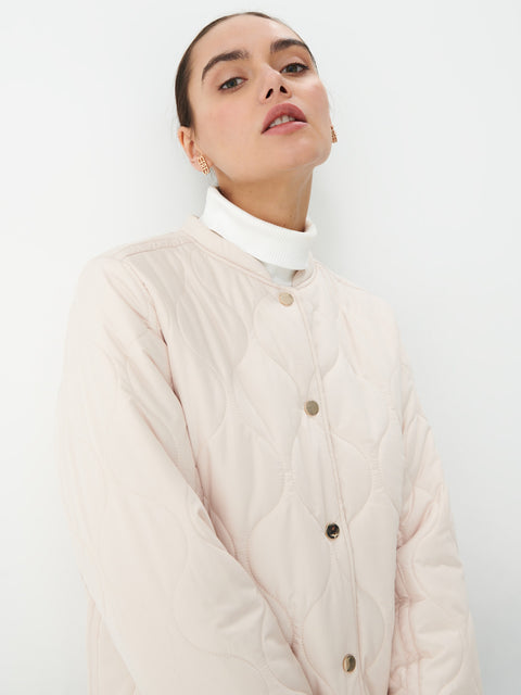 Mohito Women's Off White Quilted Jacket | Mohito In Lebanon