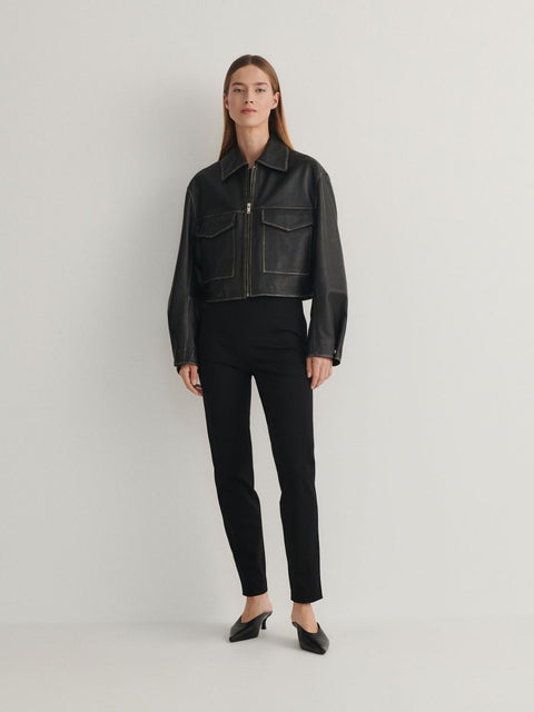 Reserved Women's Black Cotton Pant |Reserved In Lebanon