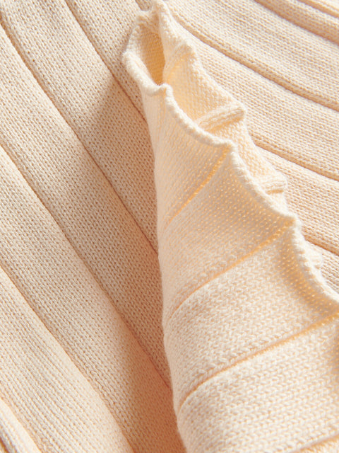 Reserved Girl's Beige Ribbed Knit Skirt | Reserved In Lebanon
