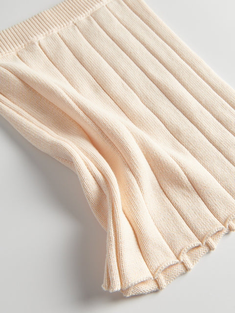Reserved Girl's Beige Ribbed Knit Skirt | Reserved In Lebanon