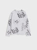 Sinsay boys light grey pajama set
