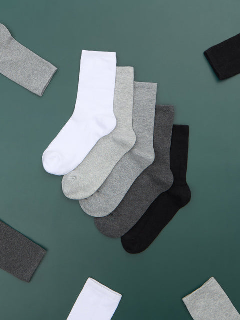 Sinsay Women's Multi Grey/White/Black 5 pack Socks| Sinsay in Lebanon