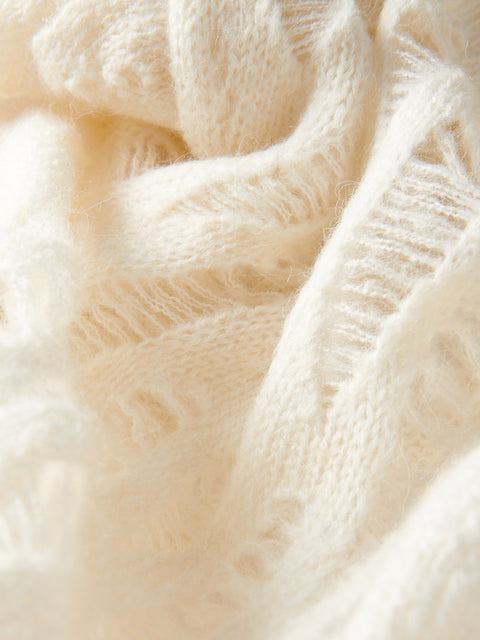 Close-up of beige fabric texture